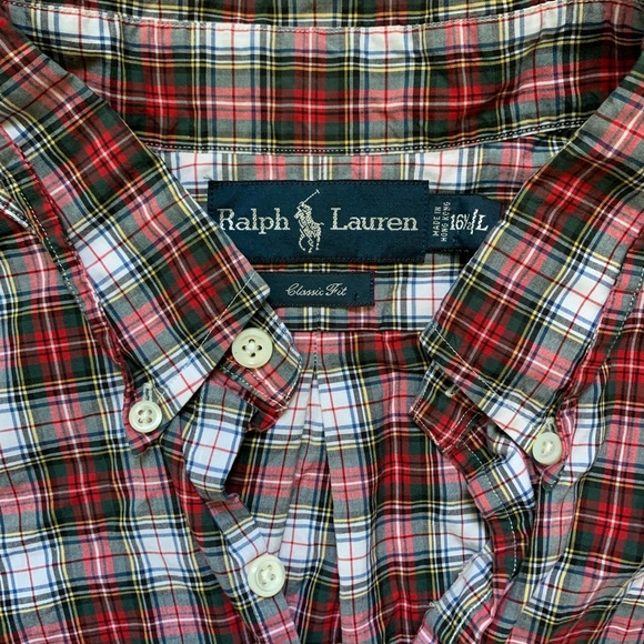 Ralph Lauren 16 1/2 Large Classic Fit Long Sleeve Button Down - Picture 2 of 5